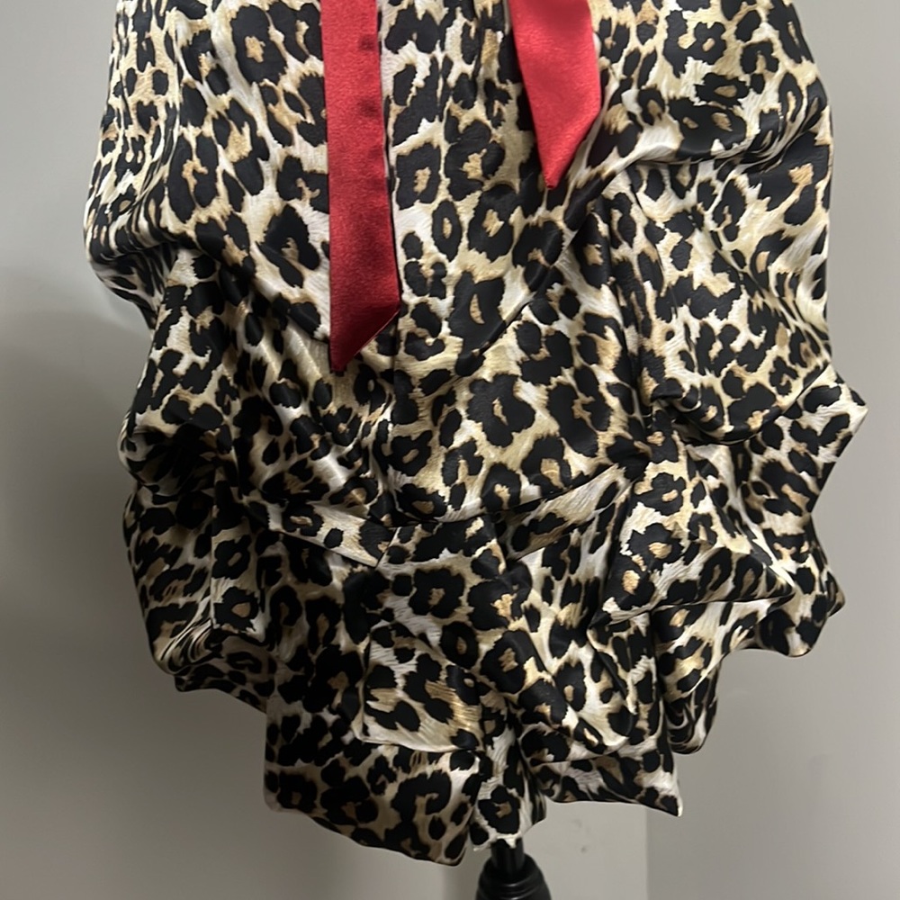 Studio Y Leopard Print Strapless Dress 7/8 | A8 - Picture 2 of 7